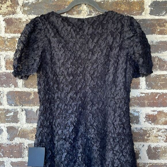 NWT Lulus Always For You Black Puff Sleeve Mini Dress Size Small - Picture 9 of 9